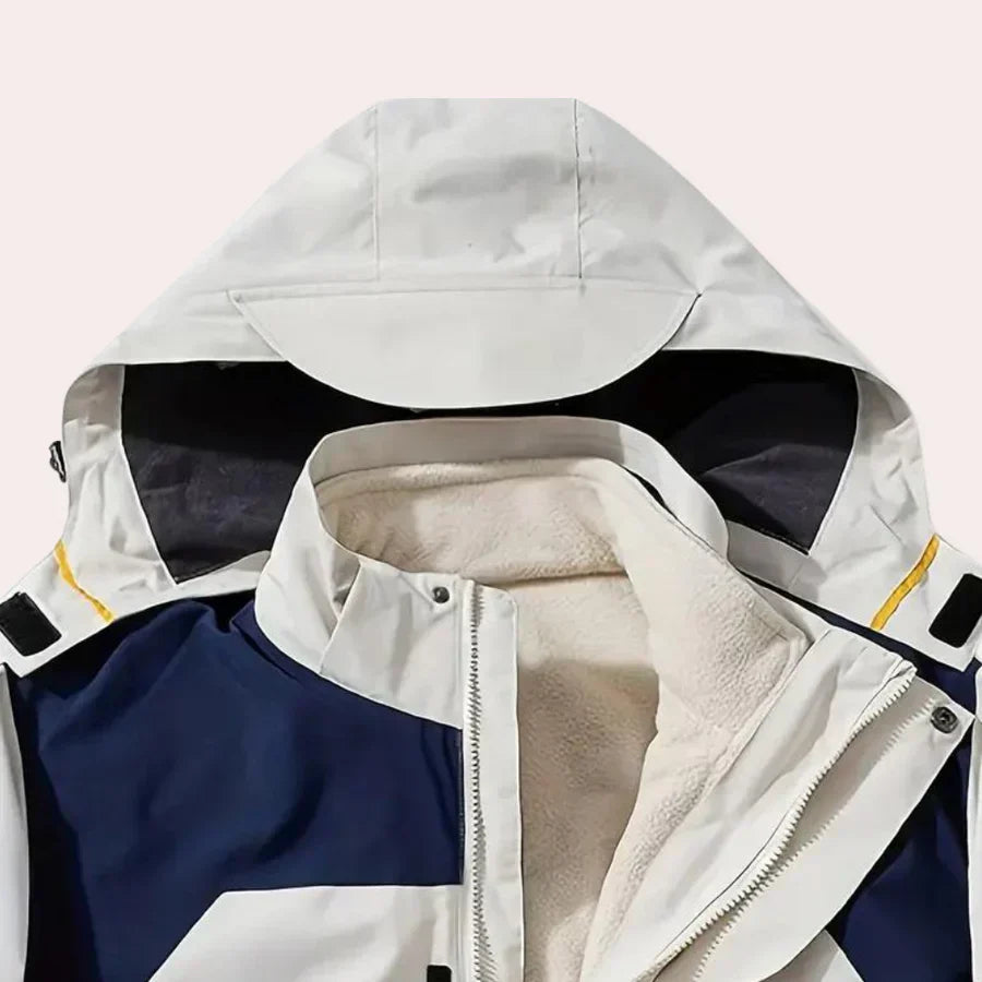 Luca | Waterproof Rain Jacket for Men | Hooded Windbreaker