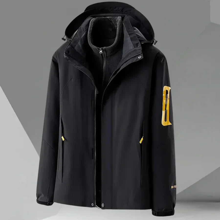 Luca | Waterproof Rain Jacket for Men | Hooded Windbreaker