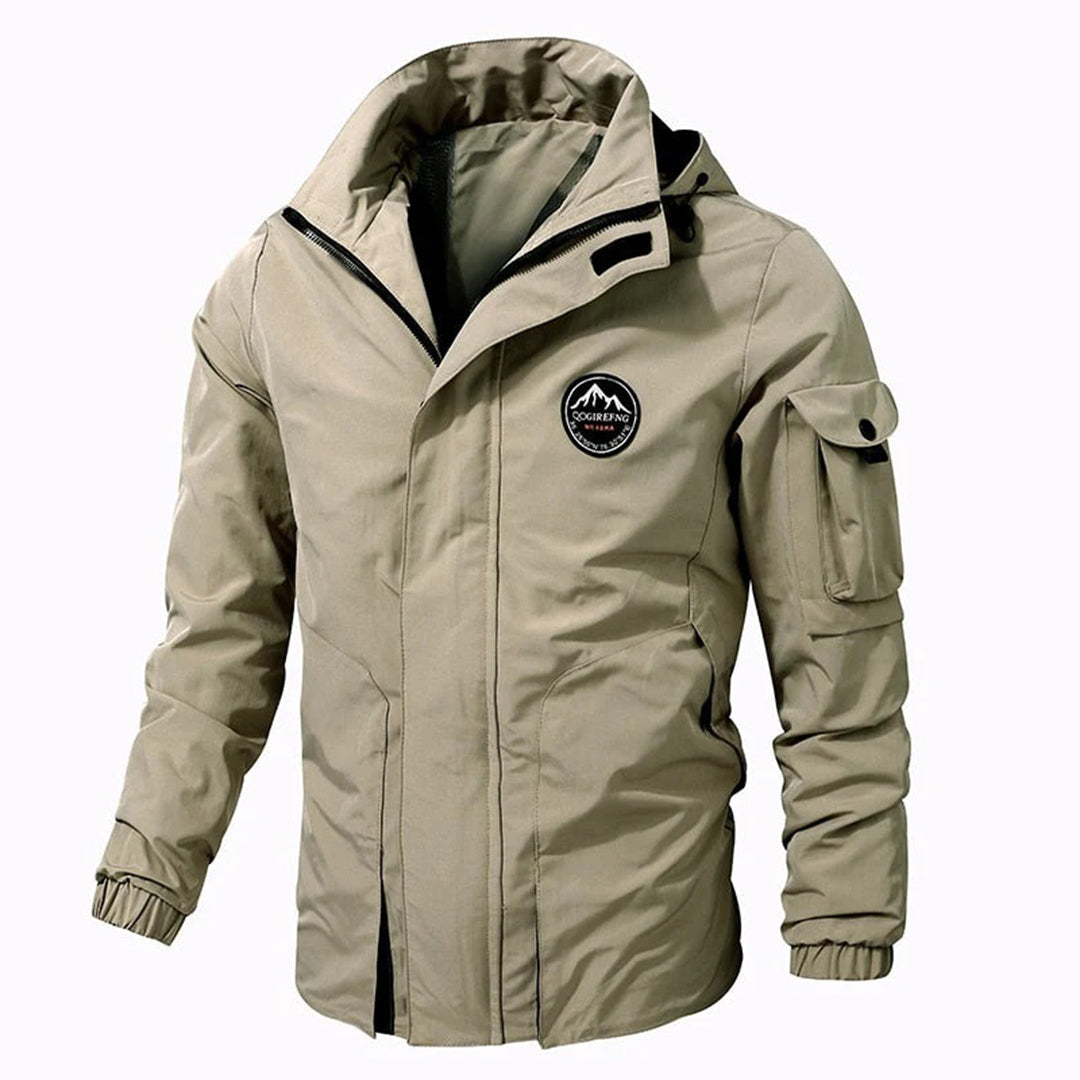 Eli | Men's Waterproof Rain Jacket with Hood | Lightweight Bomber Style