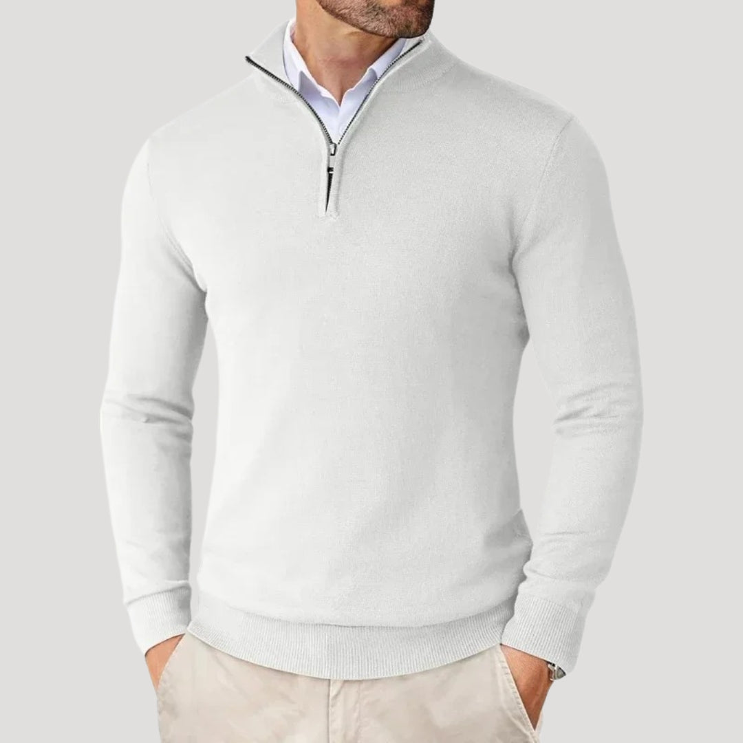 Christopher | Men's Smart Casual Half-Zip Sweater