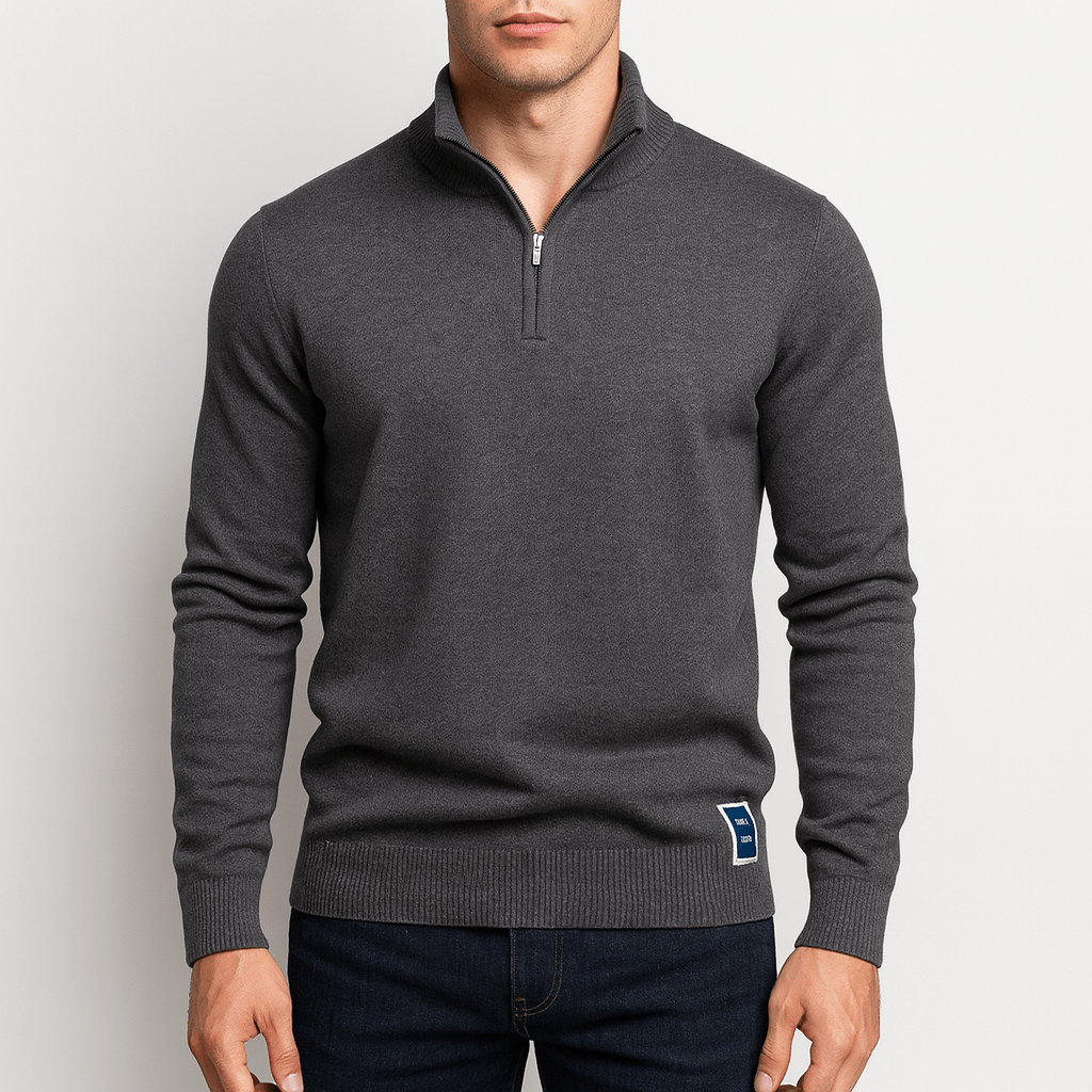 Joseph | Men's Fitted Quarter-Zip Knit Sweater