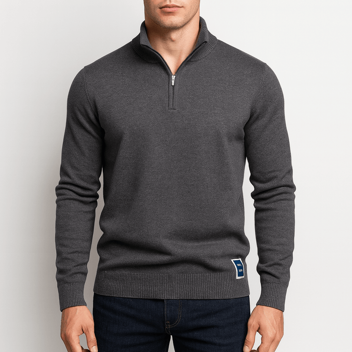 Joseph | Men's Fitted Quarter-Zip Knit Sweater