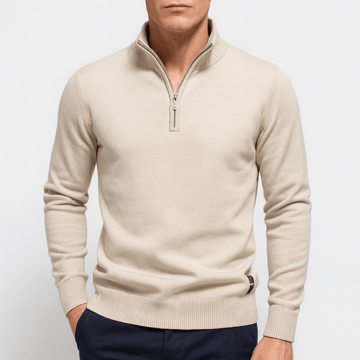Joseph | Men's Fitted Quarter-Zip Knit Sweater