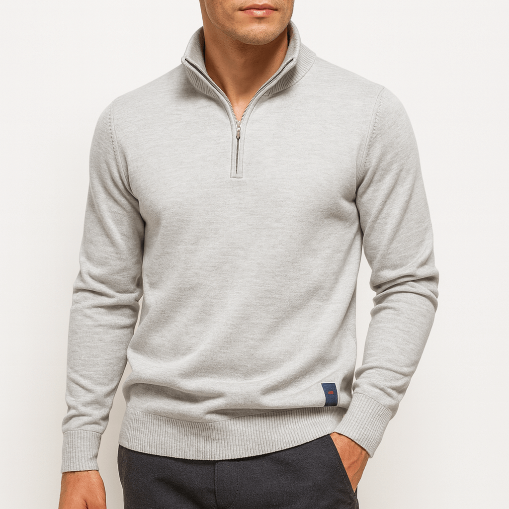 Joseph | Men's Fitted Quarter-Zip Knit Sweater