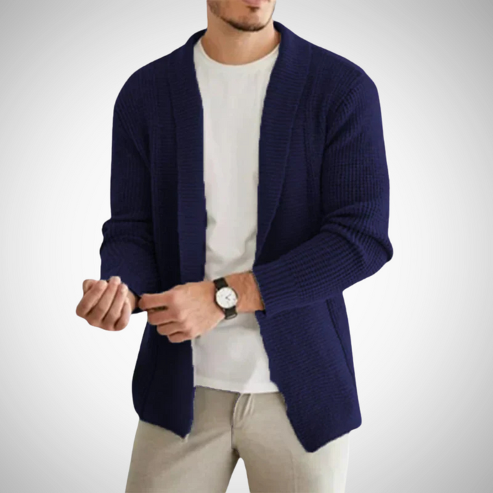 James | Men's Zip-Up Knitted Cardigan