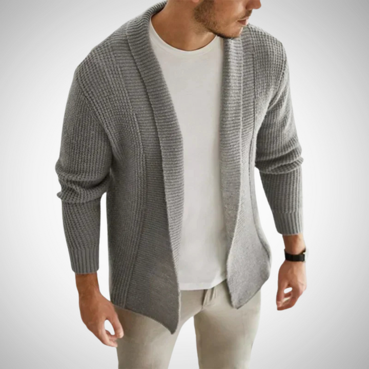 James | Men's Zip-Up Knitted Cardigan