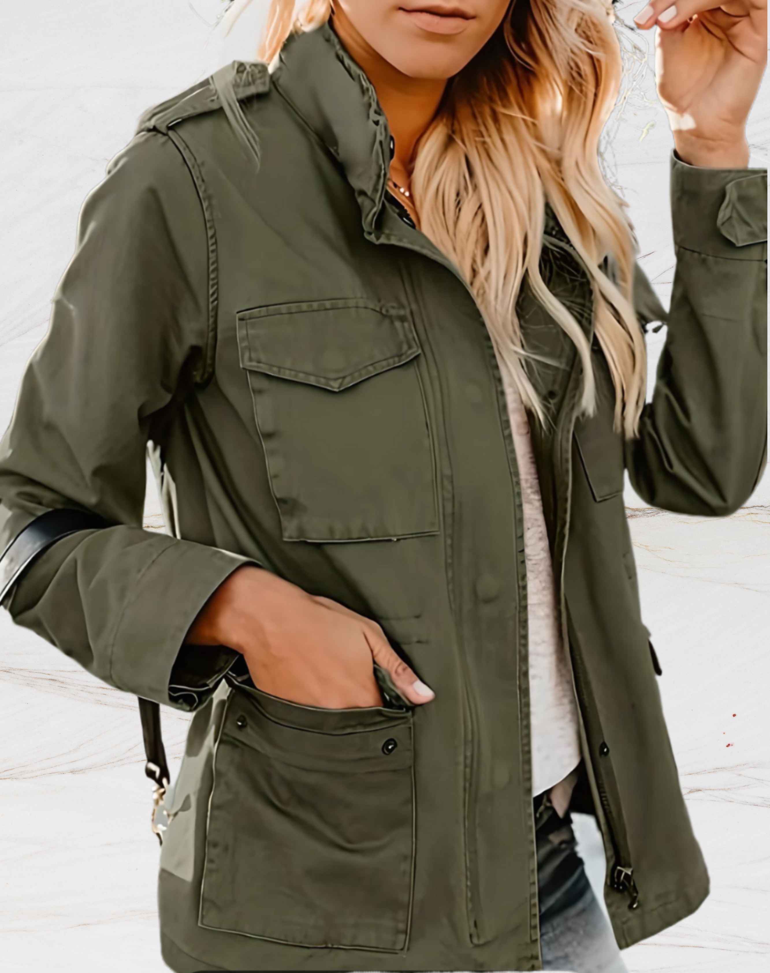 Eden | Women's Casual Mid-Season Jacket with Pockets
