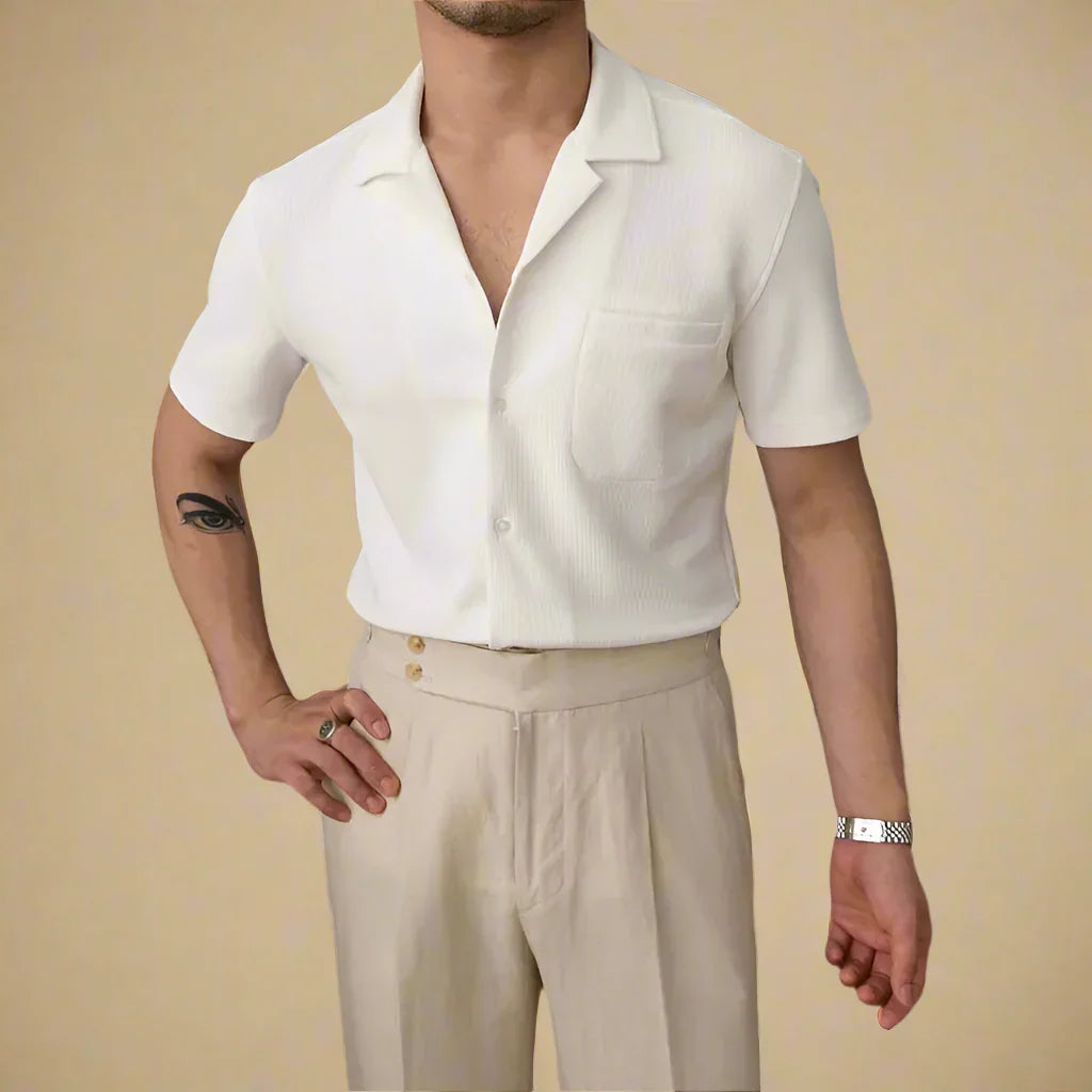 Logan | Casual Knitted Short Sleeve Summer Shirt for Men