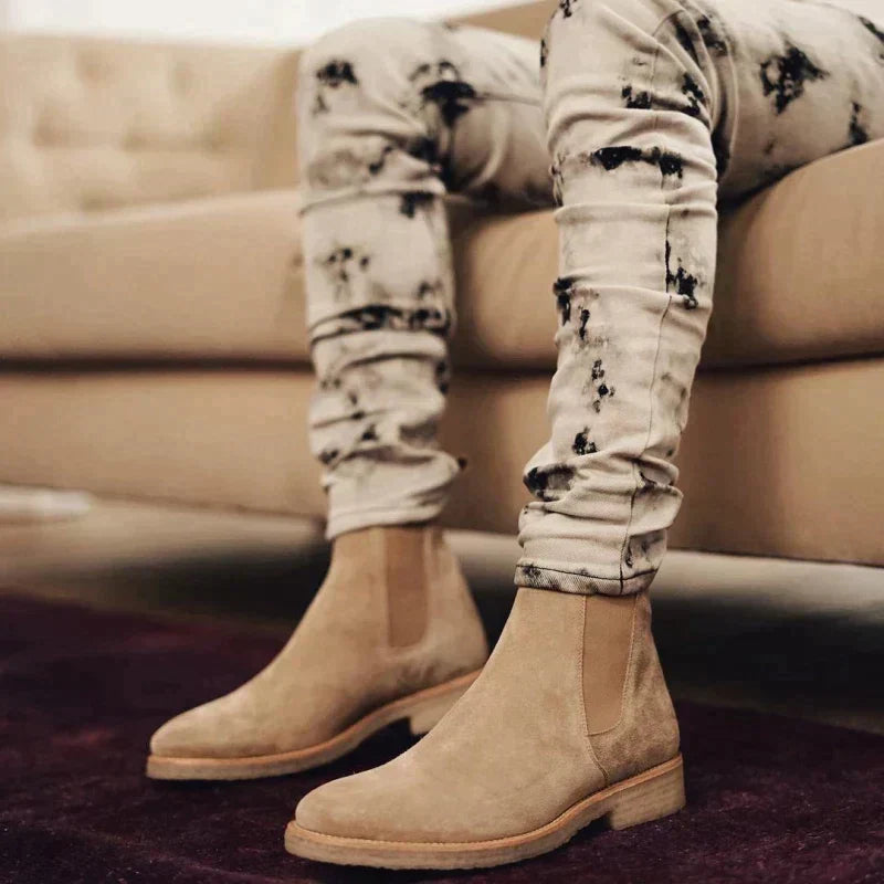 James | Men's Suede Chelsea Boots