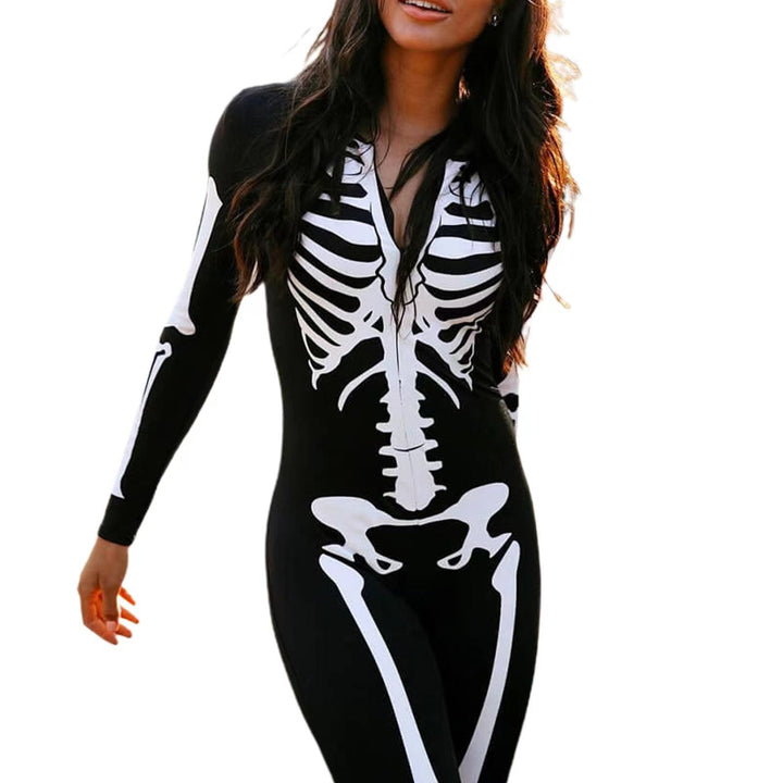 Skeleton Print Halloween Costume
