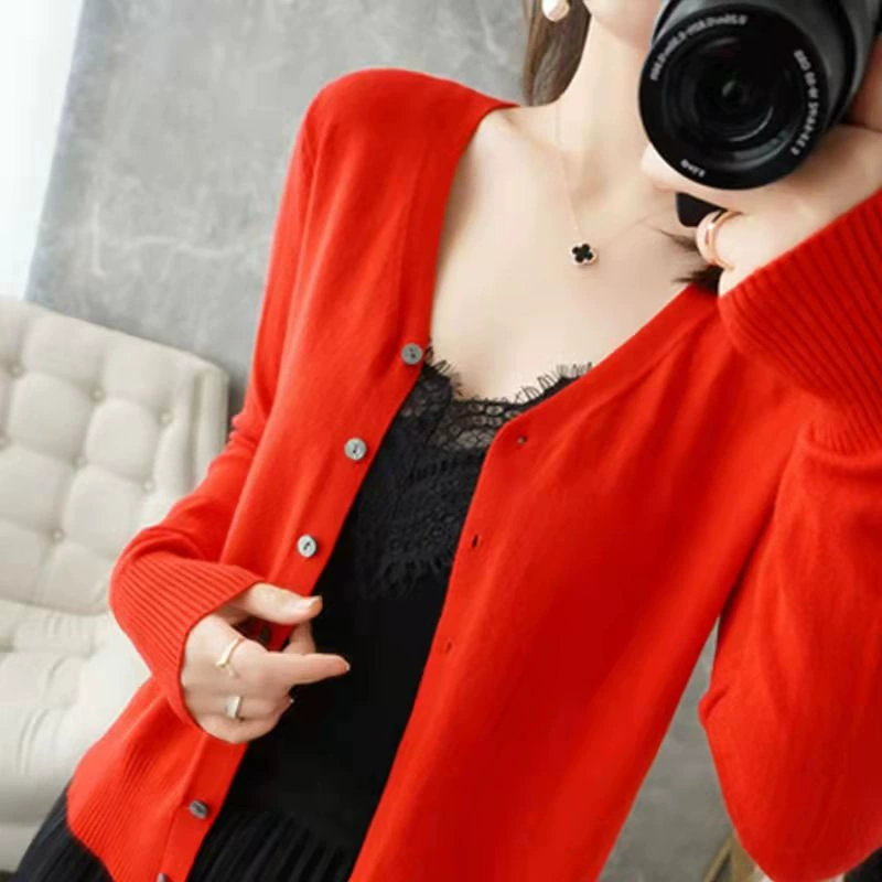 Kate | Women's Casual V-Neck Knit Cardigan