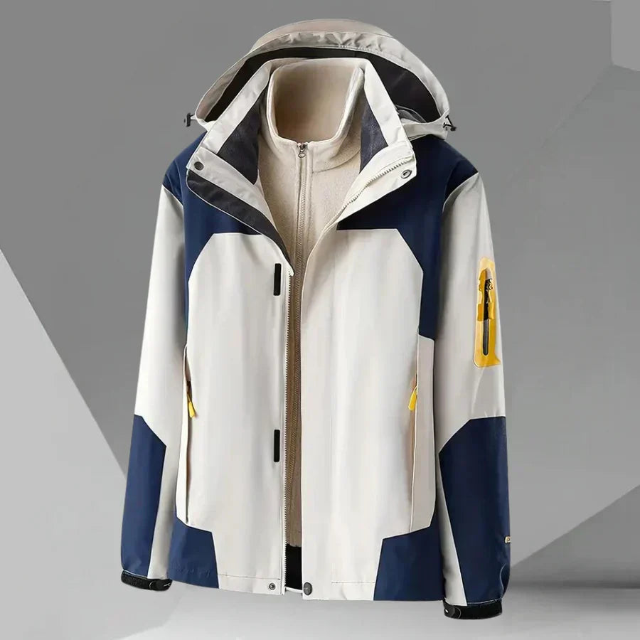 Luca | Waterproof Rain Jacket for Men | Hooded Windbreaker