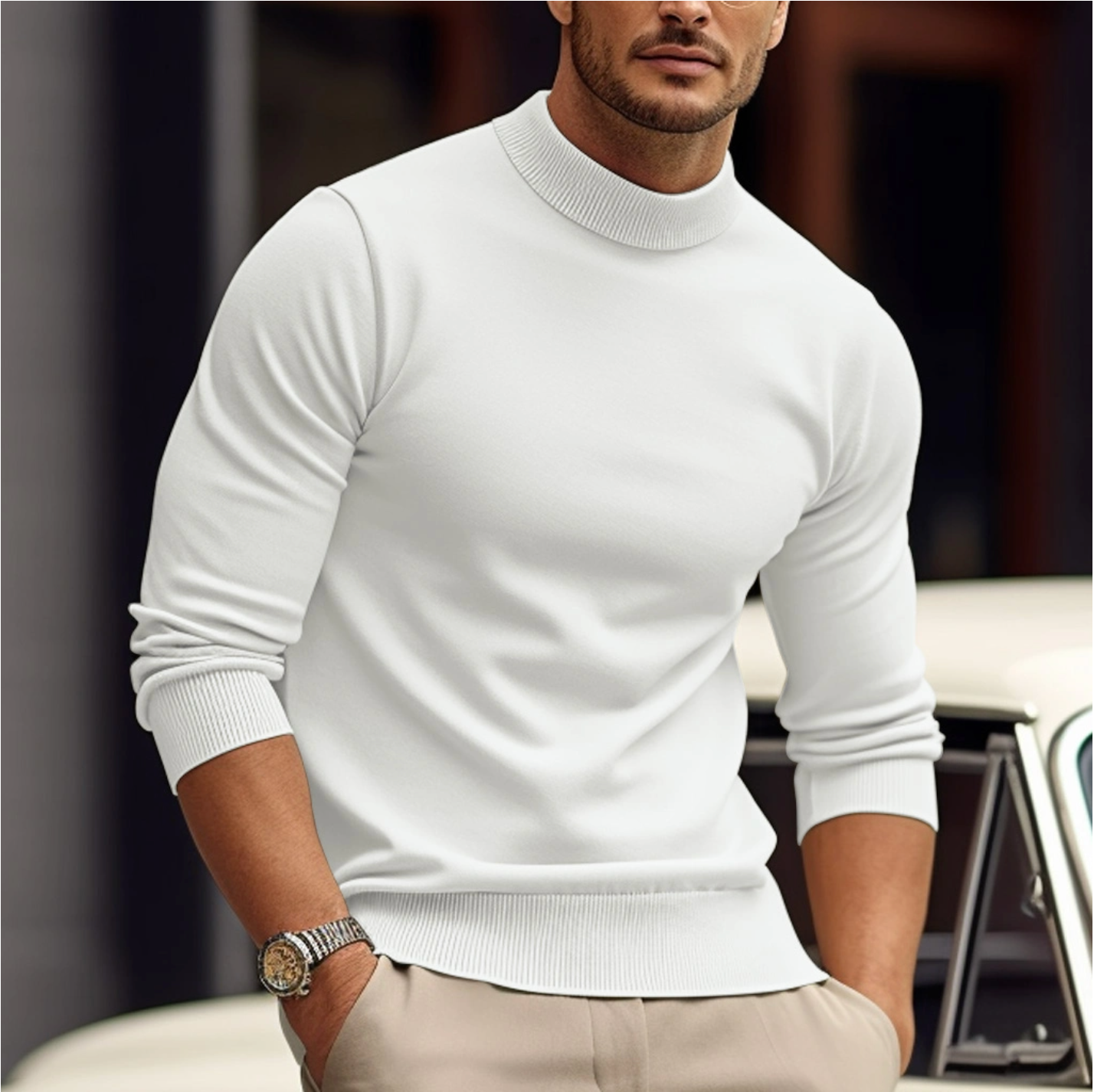 George | Men's Sweater Crafted from Soft Cotton