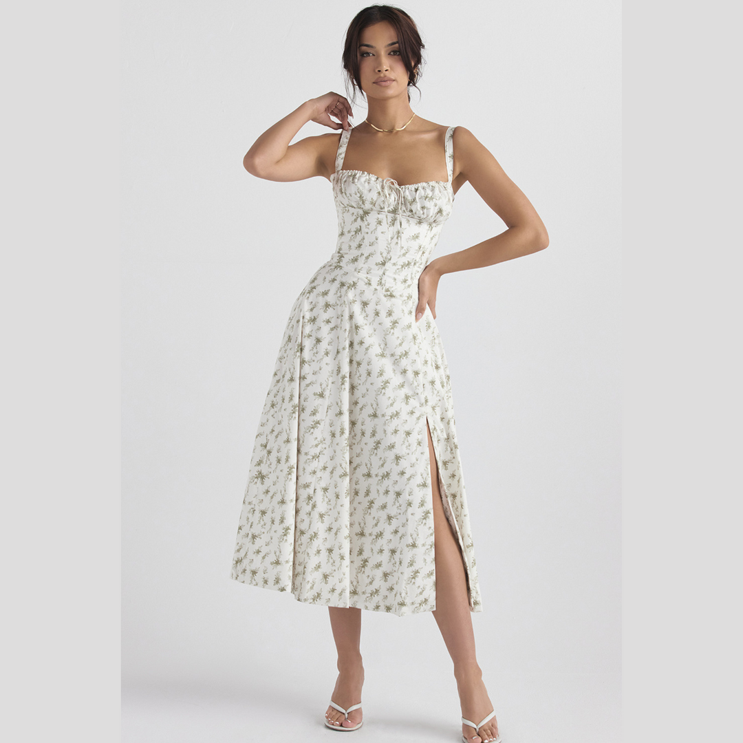 Sally | Floral Elegance Spring Party Dress