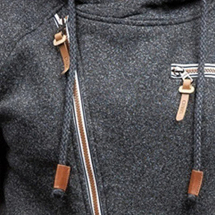 Edward | Men's Lightweight Fleece Hoodie with Zipper