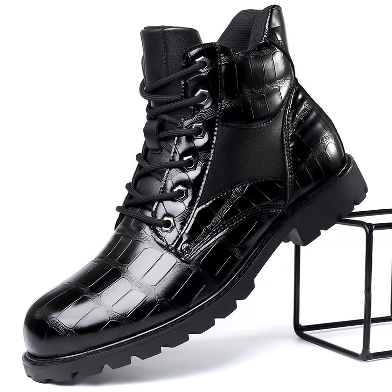 Matthew | Men's Elegant Crocodile Leather Boots