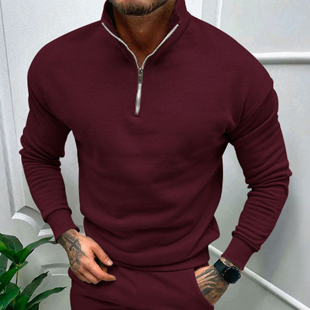 Nathan | Men's Half-Zip Sweater with Zipper
