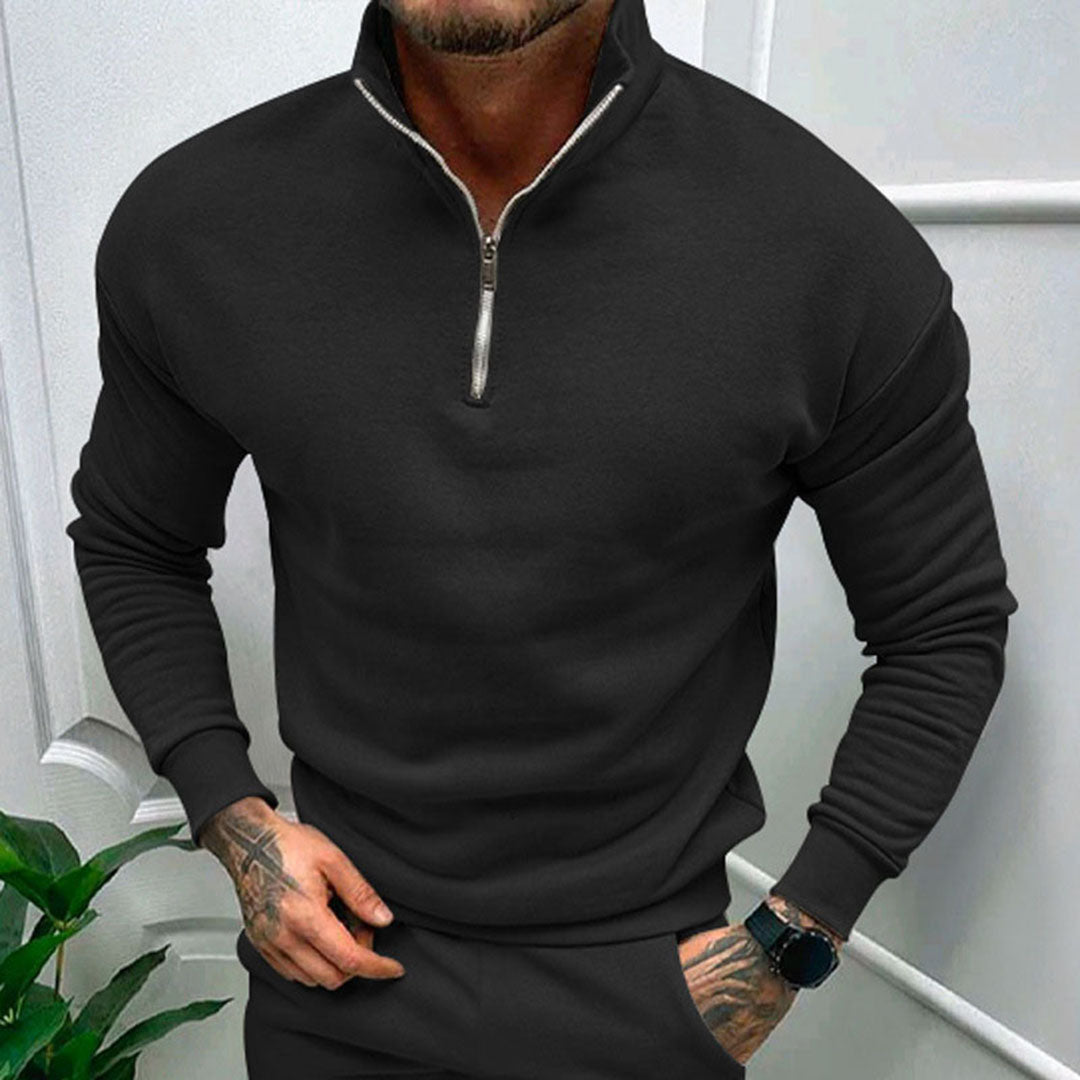 Nathan | Men's Half-Zip Sweater with Zipper