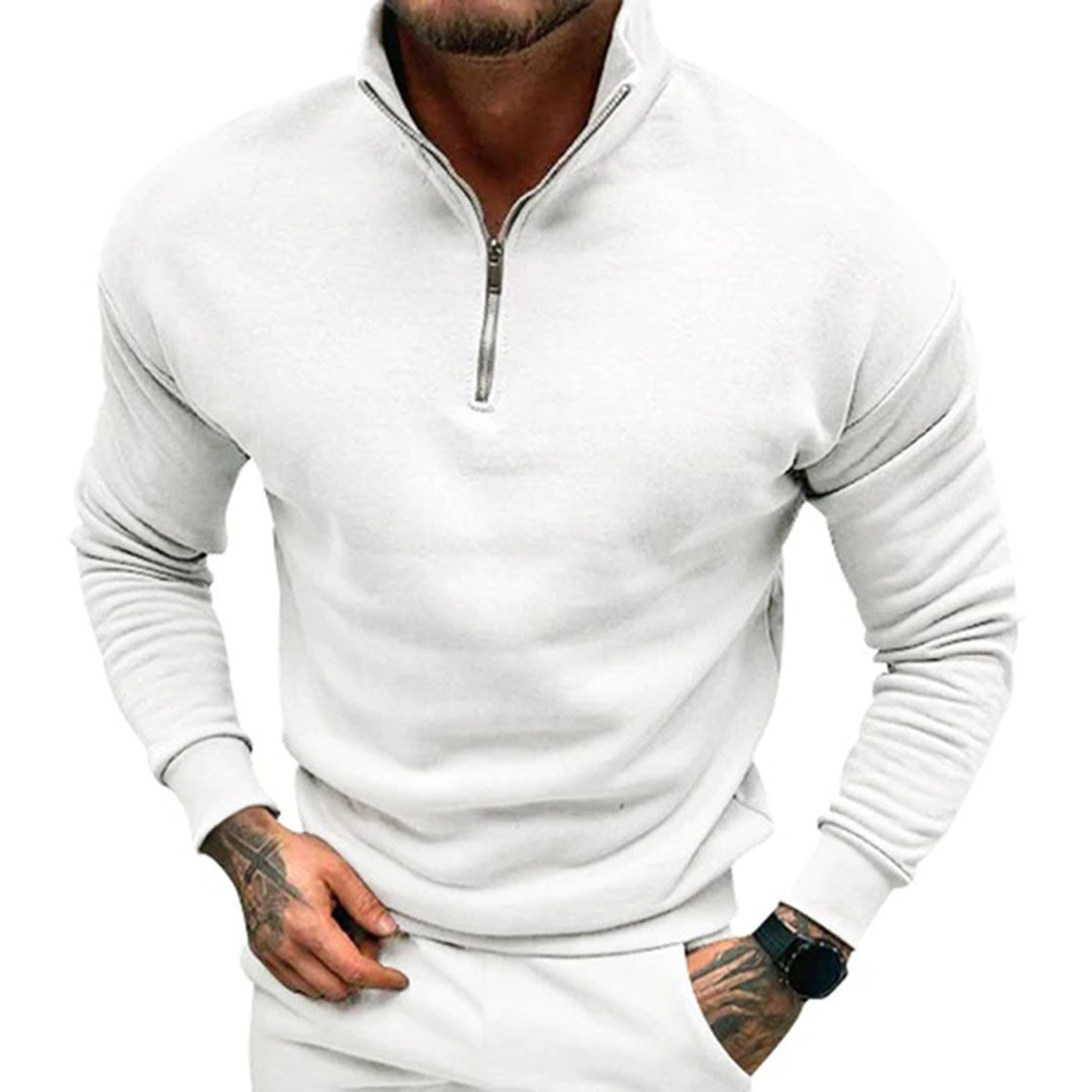 Nathan | Men's Half-Zip Sweater with Zipper