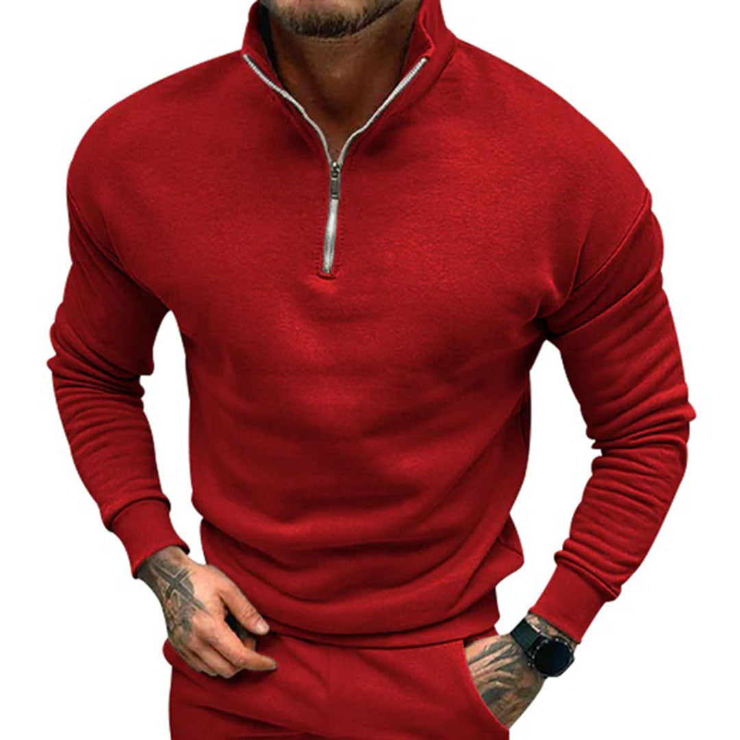 Nathan | Men's Half-Zip Sweater with Zipper