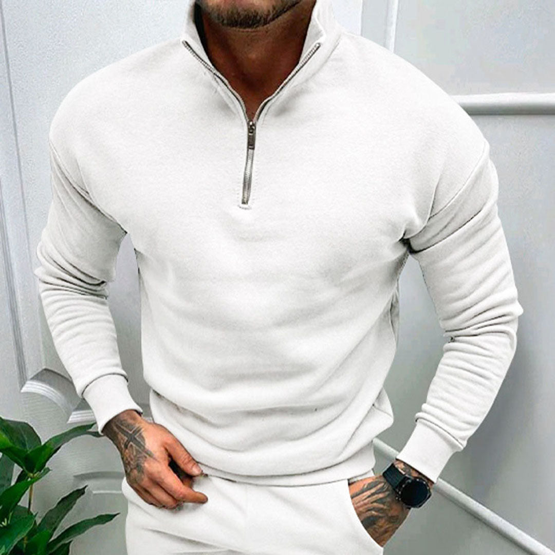 Nathan | Men's Half-Zip Sweater with Zipper