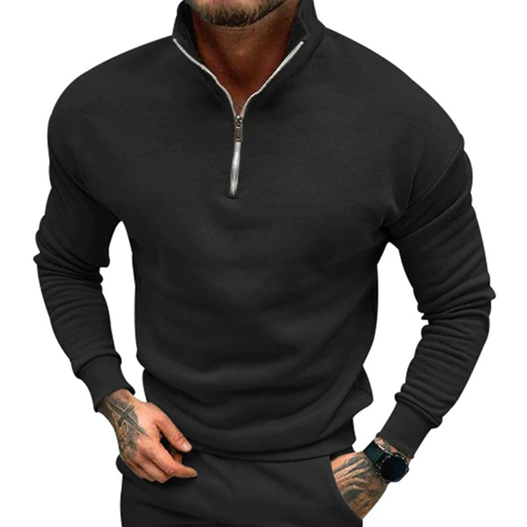 Nathan | Men's Half-Zip Sweater with Zipper