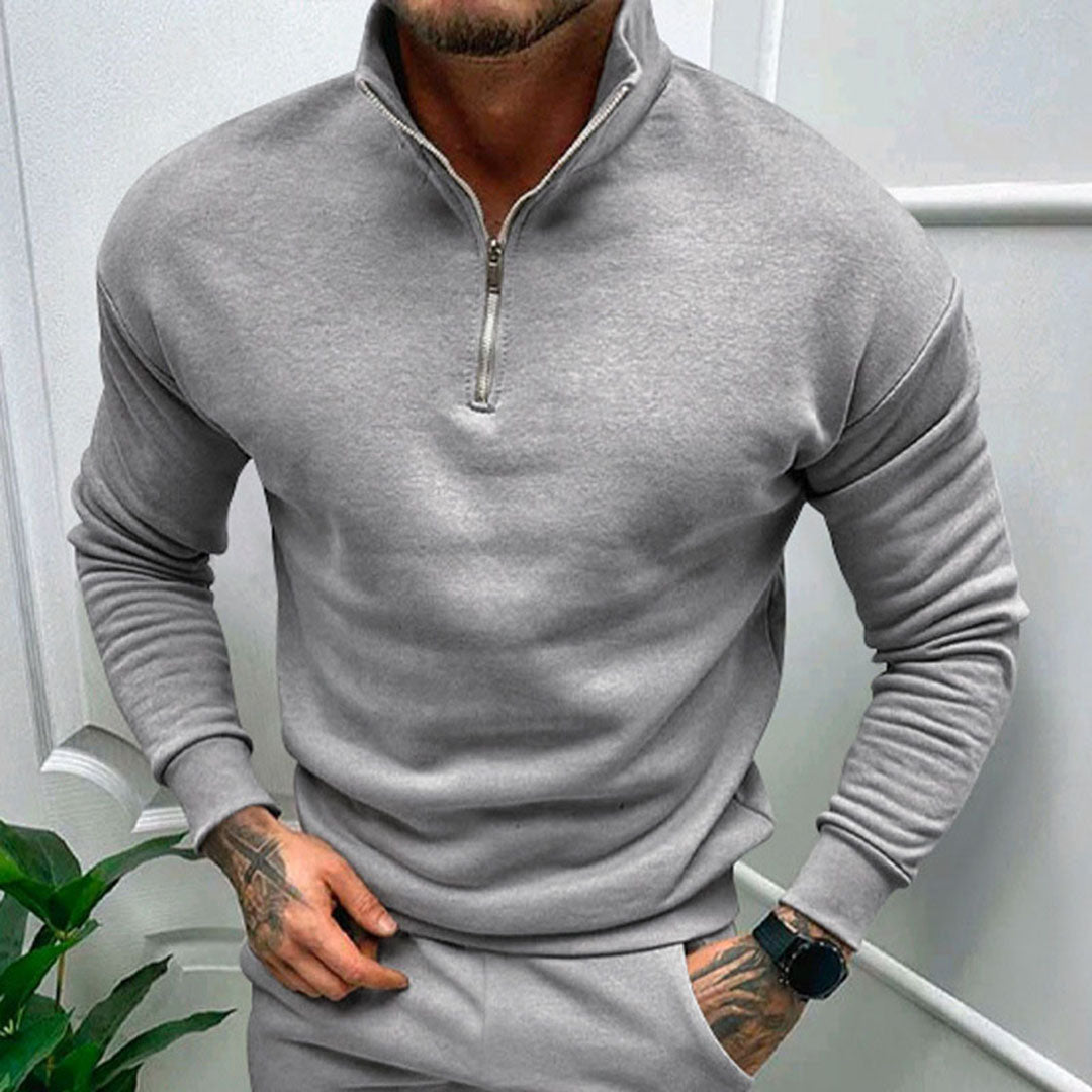 Nathan | Men's Half-Zip Sweater with Zipper