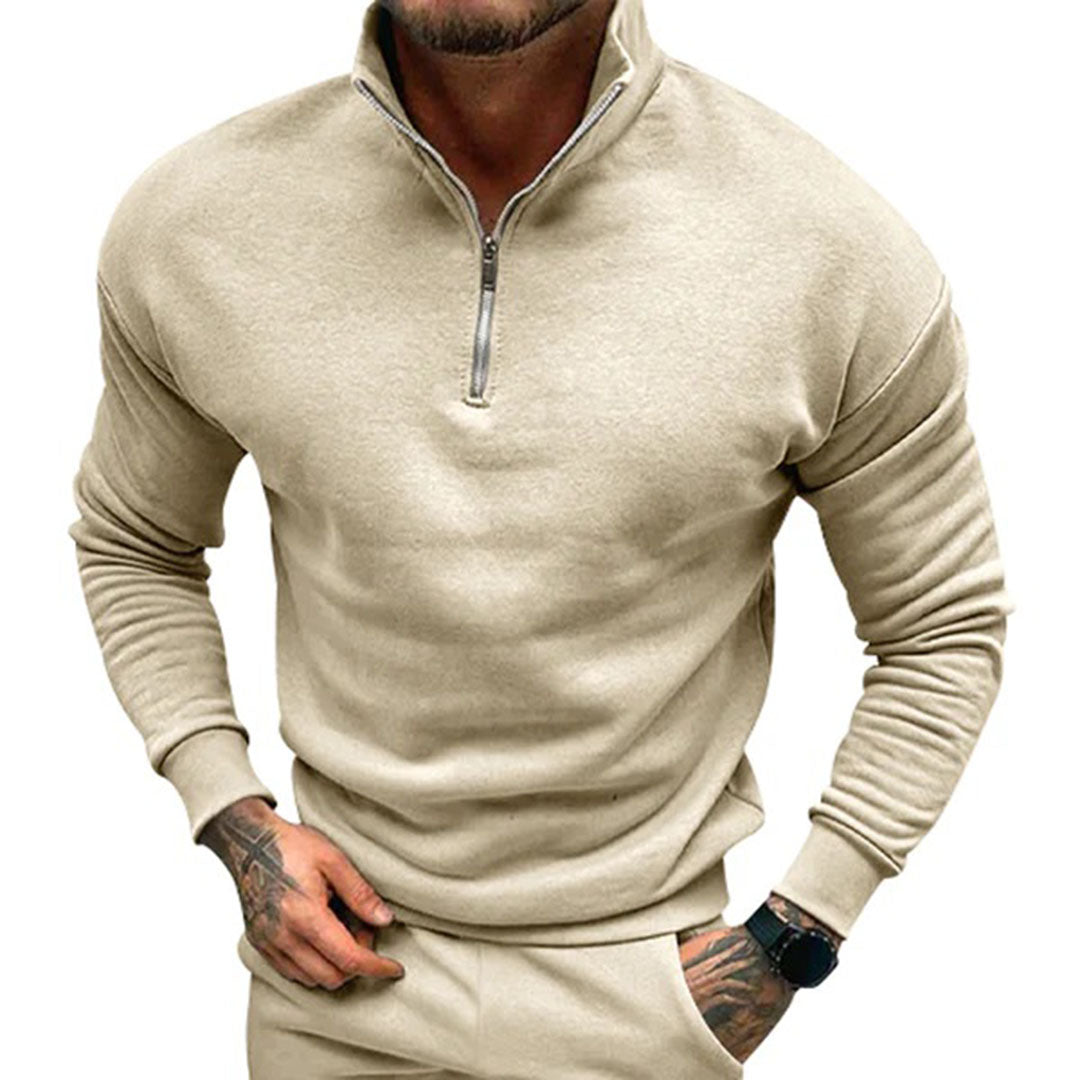 Nathan | Men's Half-Zip Sweater with Zipper