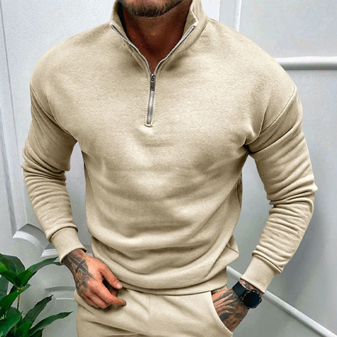 Nathan | Men's Half-Zip Sweater with Zipper