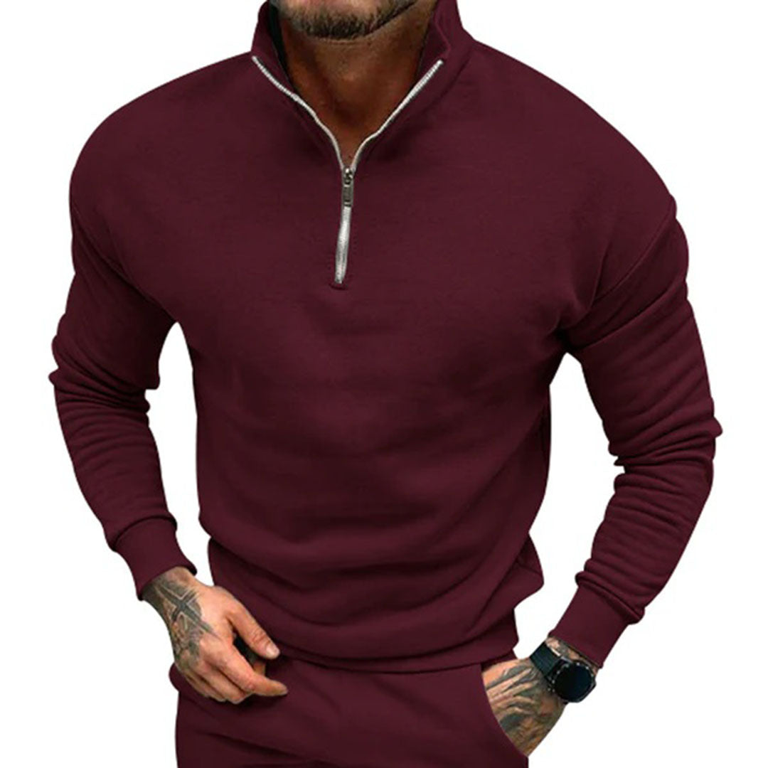 Nathan | Men's Half-Zip Sweater with Zipper