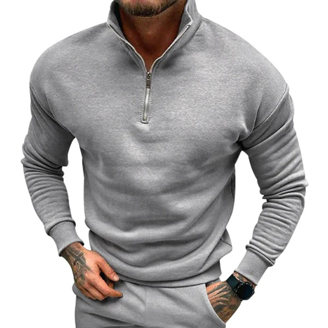 Nathan | Men's Half-Zip Sweater with Zipper