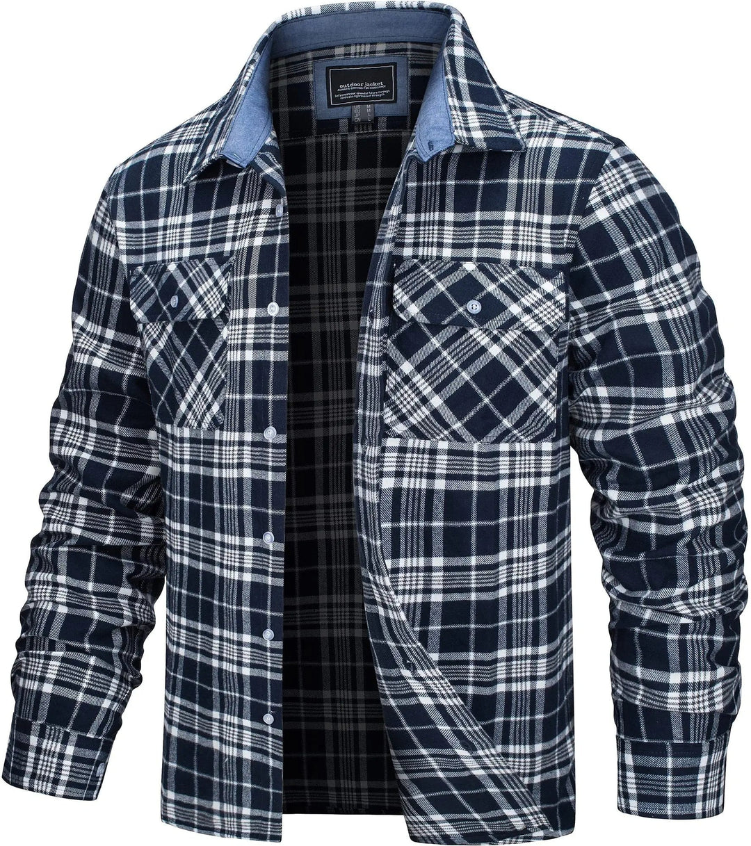 Cotton Plaid Flannel Lumberjack Shirt