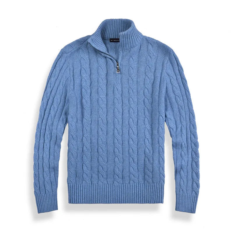 Luke | Old Money Half Zip Sweater for Men