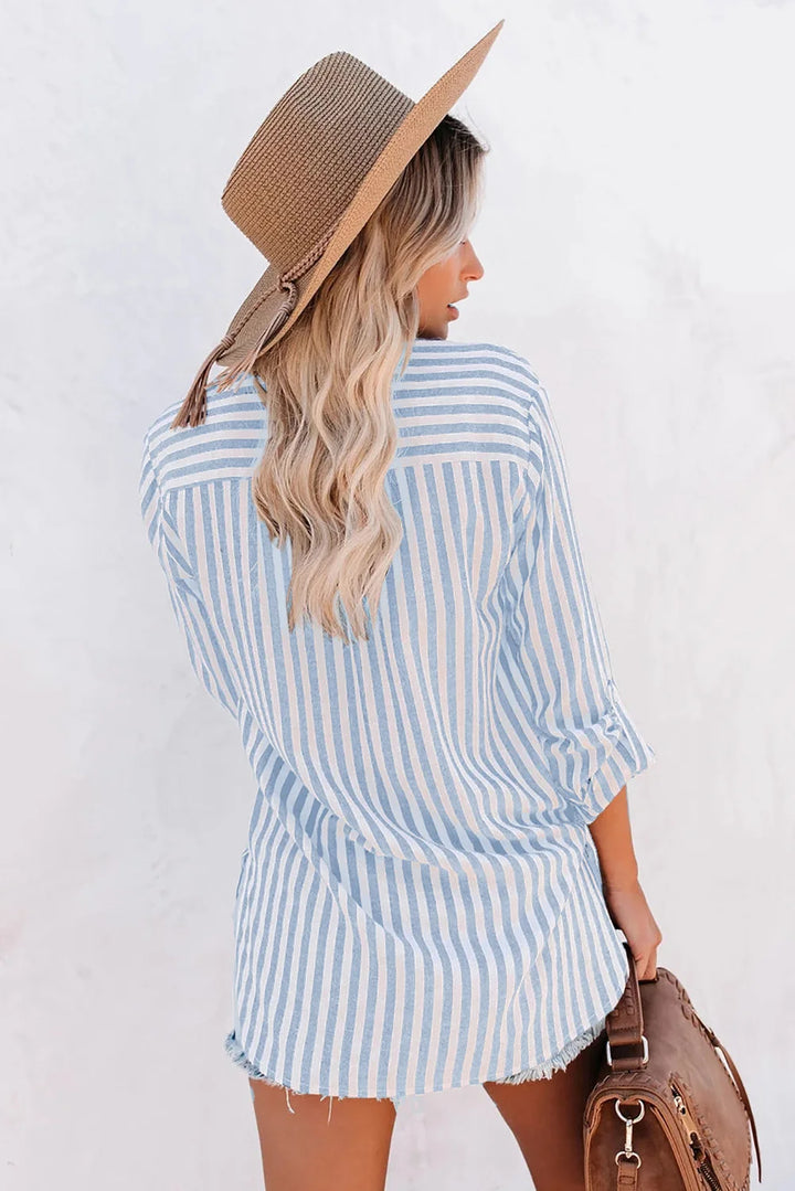 Jane | Elegant Striped Blouse for Everyday Style