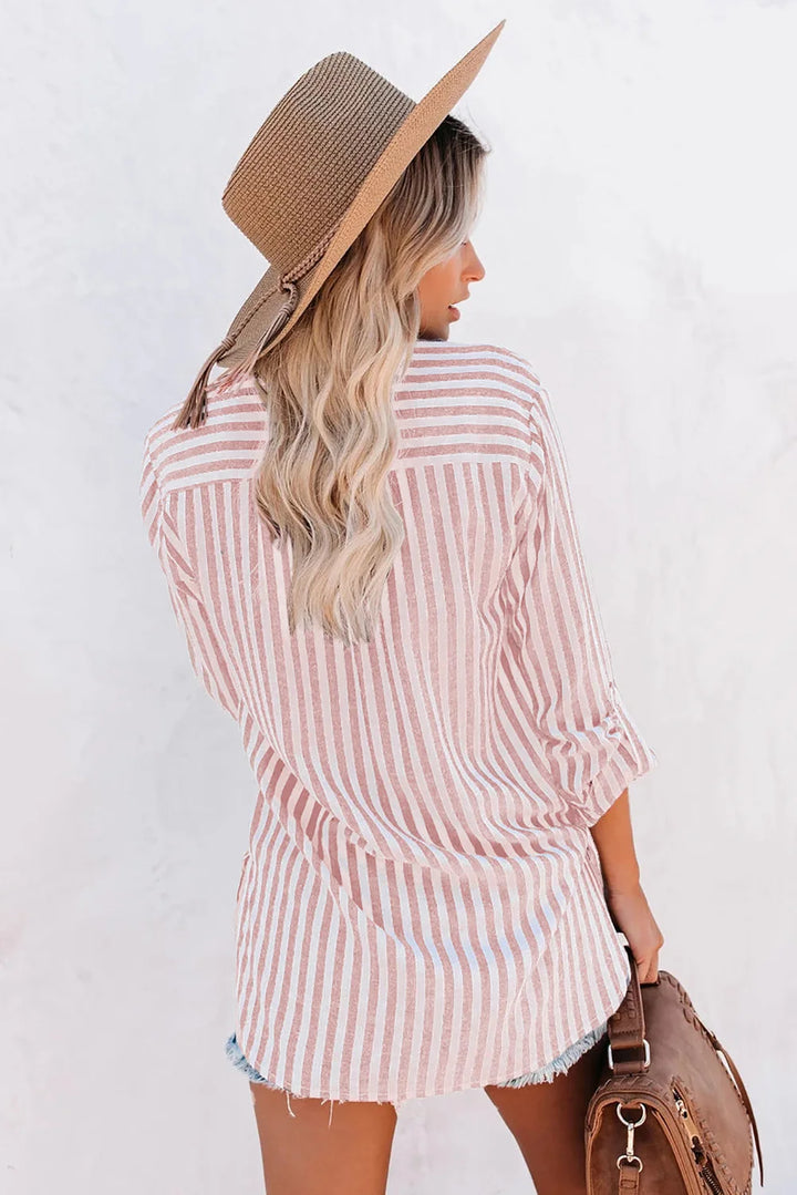 Jane | Elegant Striped Blouse for Everyday Style