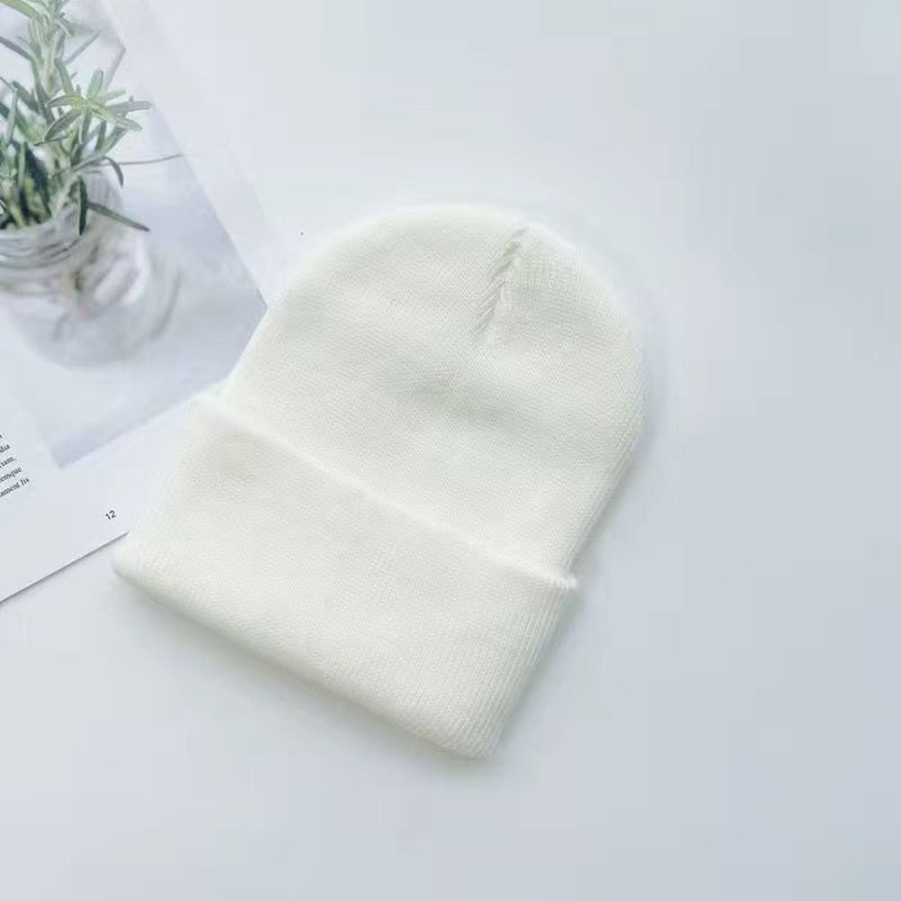 Unisex Knit Beanie with Folded Cuff