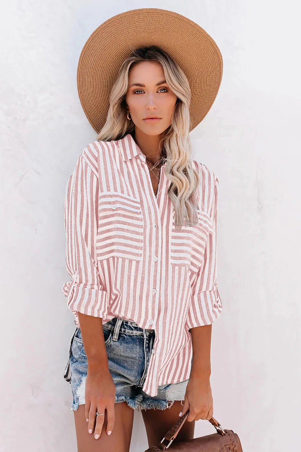 Jane | Elegant Striped Blouse for Everyday Style