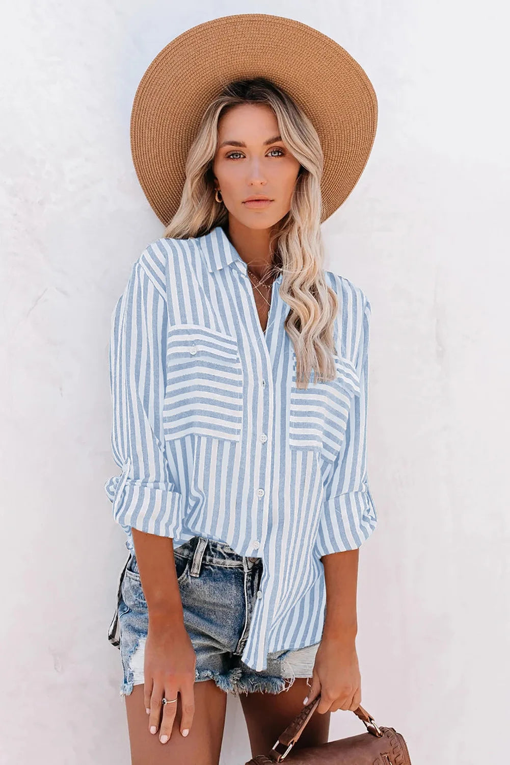 Jane | Elegant Striped Blouse for Everyday Style