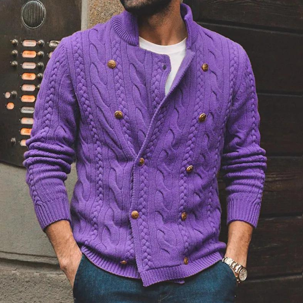 James | Modern Men's Cardigan Sweater