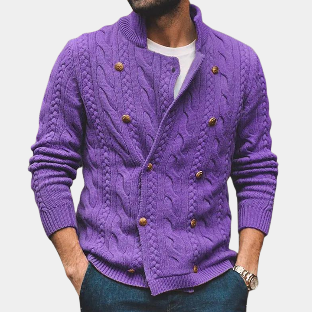James | Modern Men's Cardigan Sweater