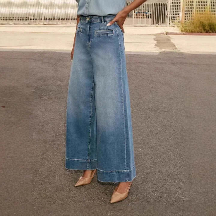 Lily | High Waist Women's Wide Leg Mom Jeans