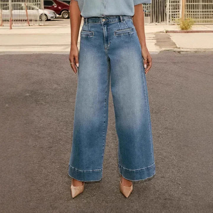 Lily | High Waist Women's Wide Leg Mom Jeans