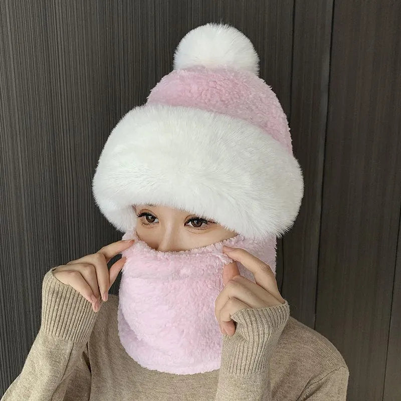 Cozy Women's Winter Beanie with Scarf