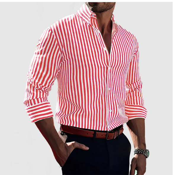 Timothy | Striped Cotton Shirt
