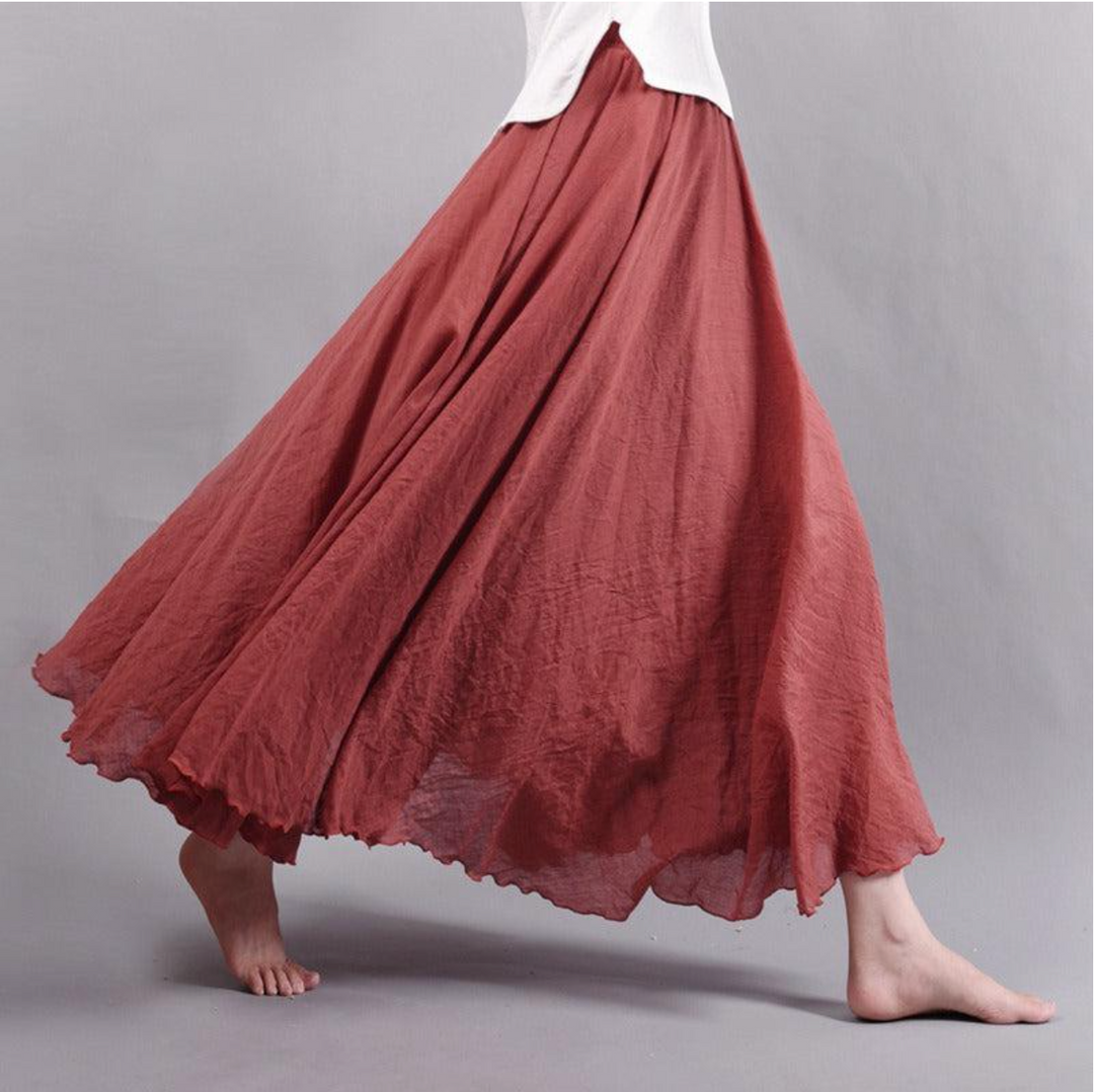 Elegant Flowing Maxi Skirt for Summer