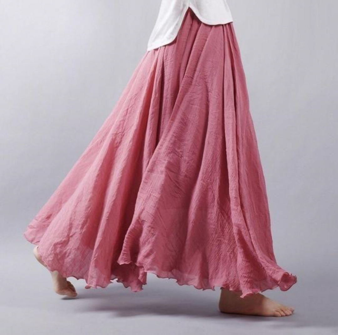 Elegant Flowing Maxi Skirt for Summer
