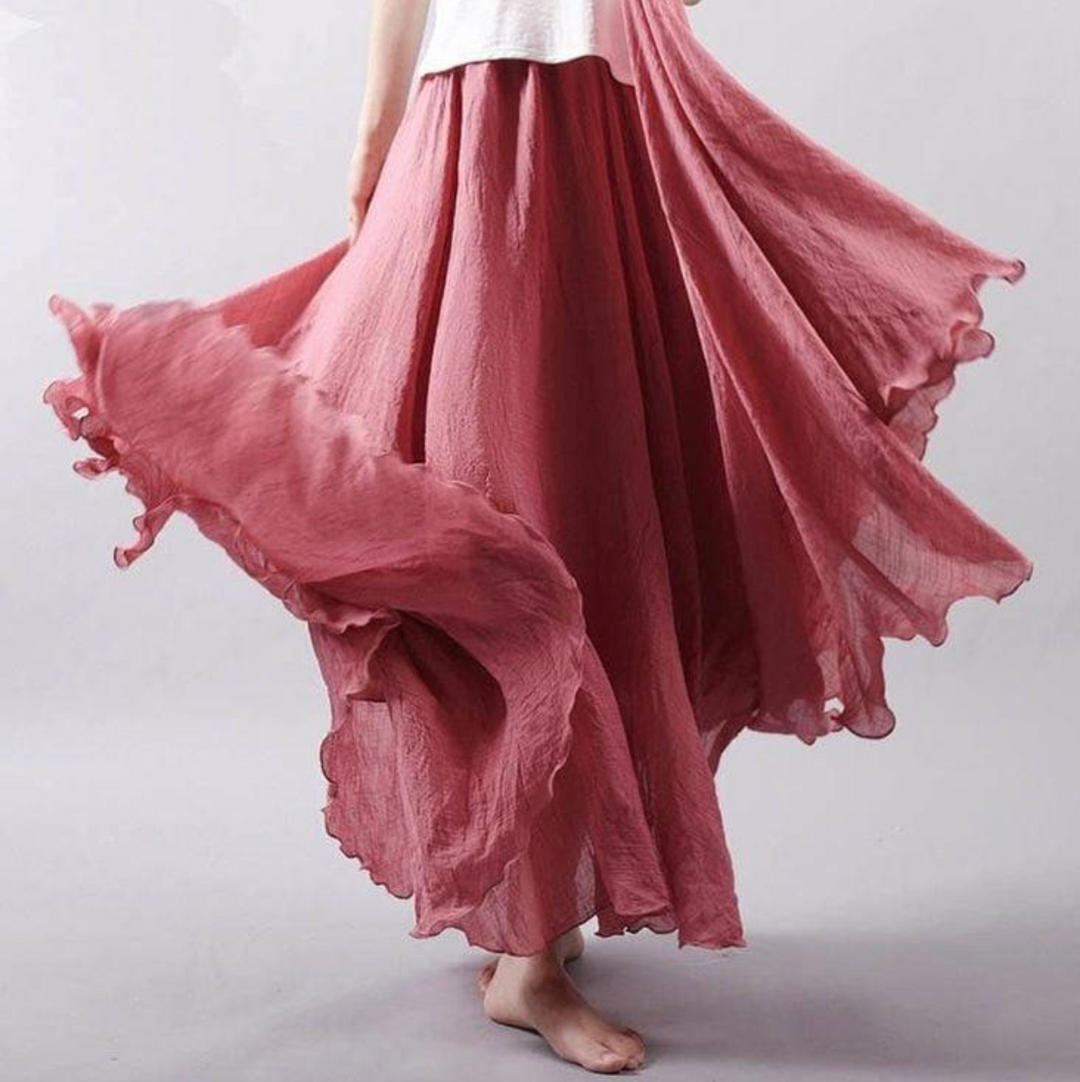 Elegant Flowing Maxi Skirt for Summer