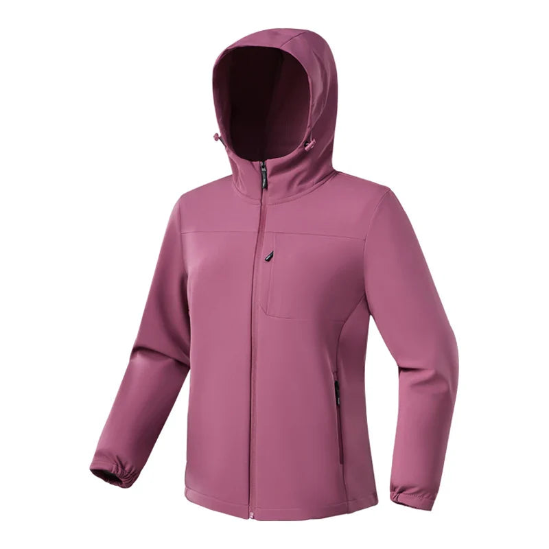 Chloe | Women's Long Sleeve Softshell Jacket with Hood
