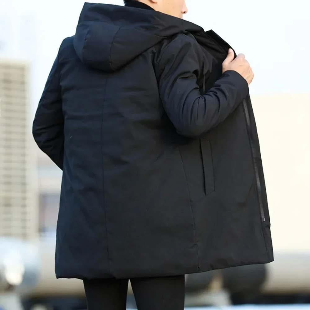 Noah | Men's Waterproof Rain Jacket | Stylish Long Coat