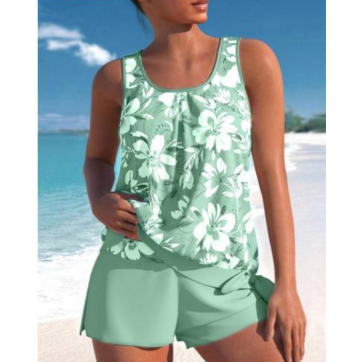Floral Pattern Tankini for Women